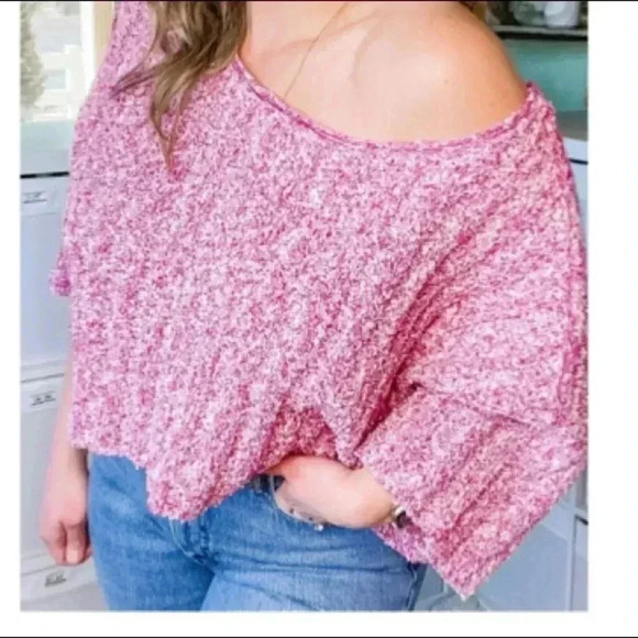 🆕 Free People Good Day Pullover Short Sleeve
Cropped Sweater Pink Rose🆕 - Picture 5 of 13